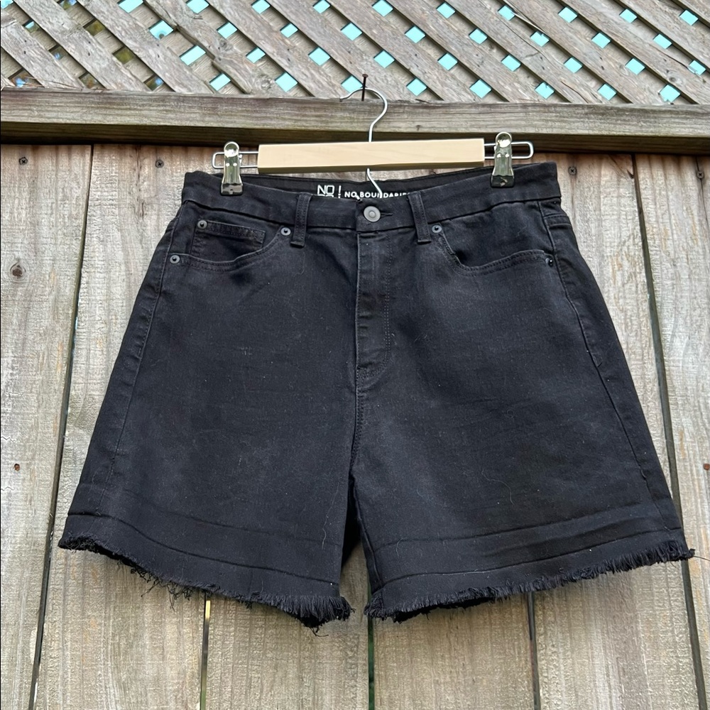 No Boundaries Black Denim Shorts
